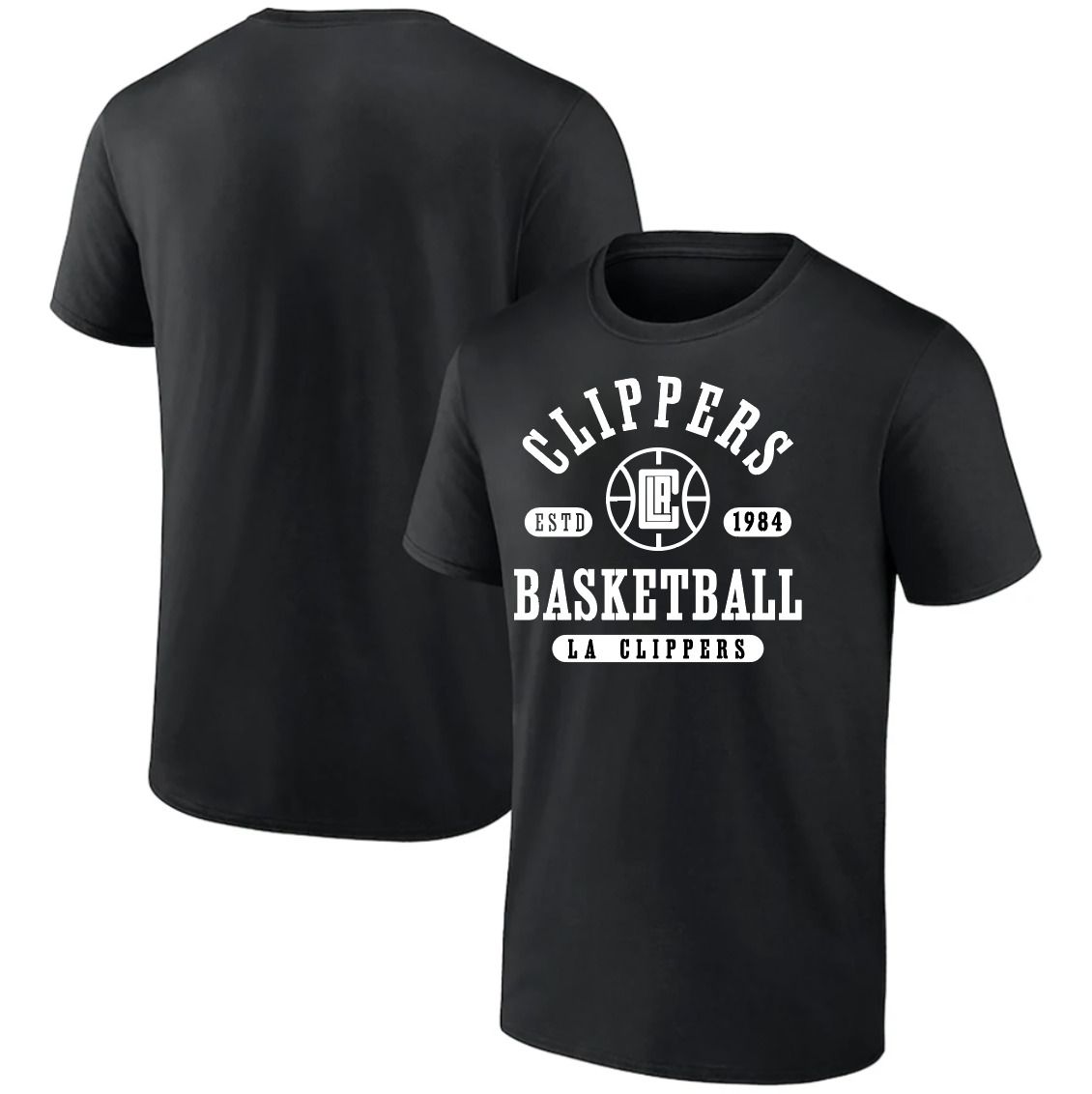 Men 2025 NBA Los Angeles Clippers Black T shirts style 041->nfl t-shirts->Sports Accessory